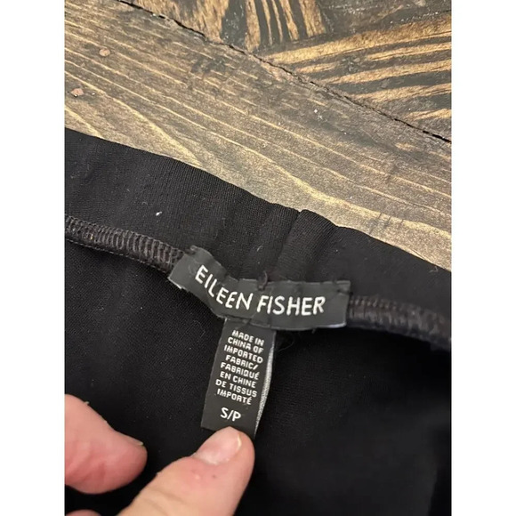 Eileen Fisher Elastic Waist Pull On Trouser Pants Women S/P Petite Comfy Grandma - Picture 3 of 10